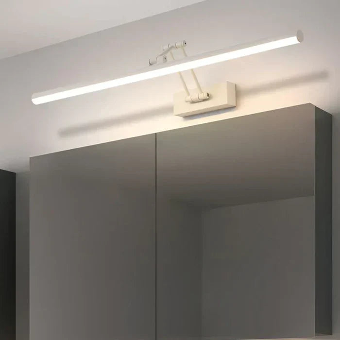 Moderne LED-Bilderleuchte, weiß, minimalistisch, Wandmontage, energiesparend, Innenbeleuchtung.