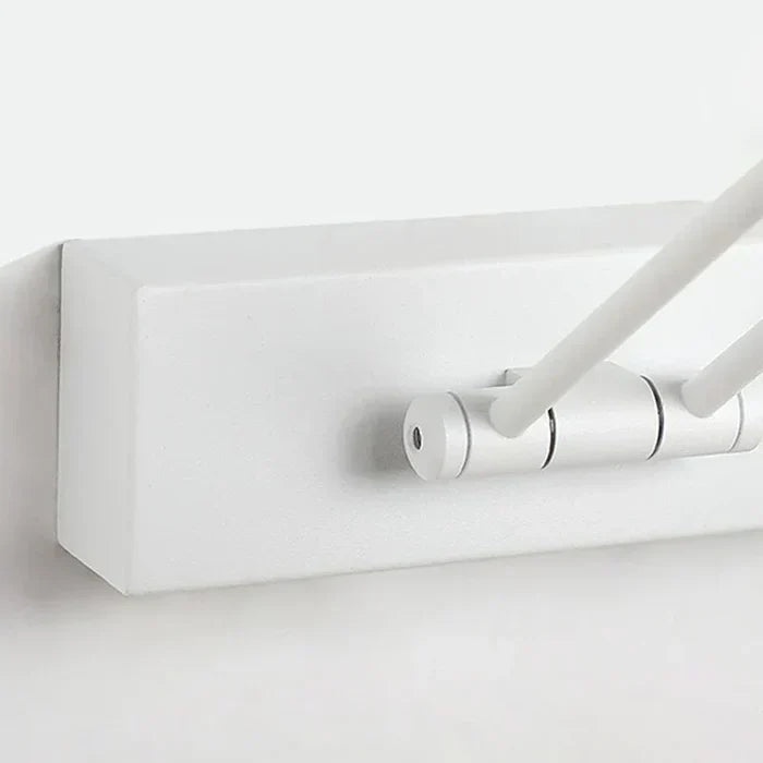 Weiße Wandhalterung für Handtücher, modern, platzsparend, aus Metall, Badezimmerzubehör.