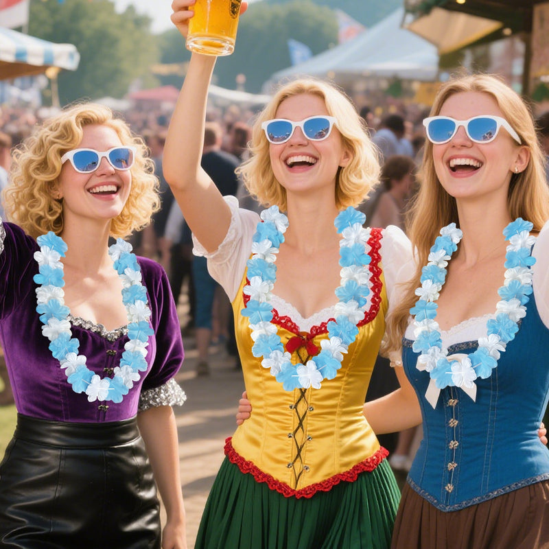 24 Stück Oktoberfest Deko-Ketten – BavariaBlüten Oktoberfest 2025