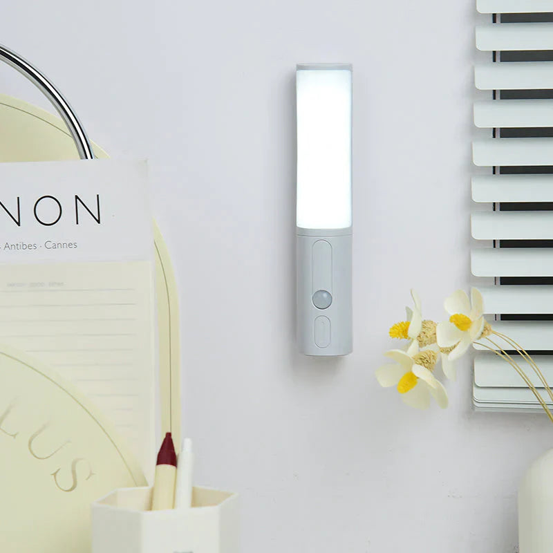 LED-Nachtlicht, weiß, wandmontiert, modernes Design, energiesparend, für Schlafzimmer oder Büro.