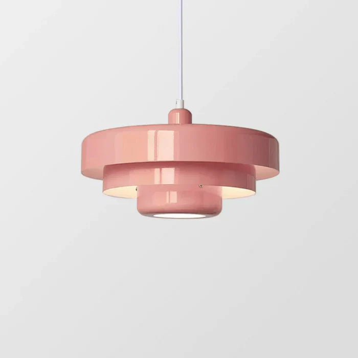 Rosa Deckenleuchte aus Metall, modernes Design, hängende Pendelleuchte für Wohnzimmer.