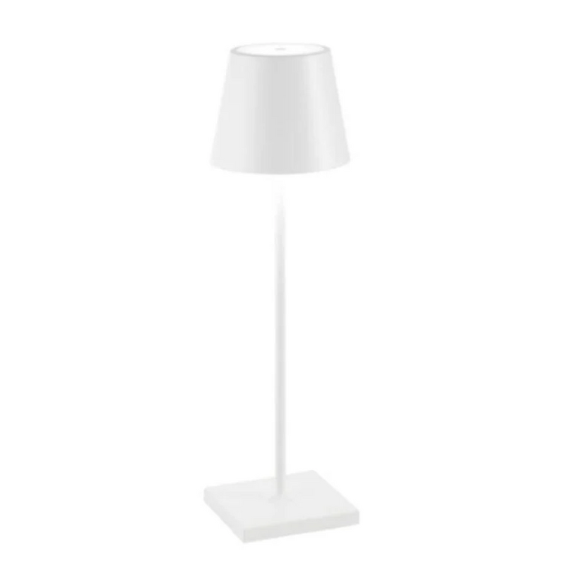 Weiße Stehlampe, modernes Design, Metall, minimalistisch, Innenbeleuchtung, Wohnzimmerlampe.
