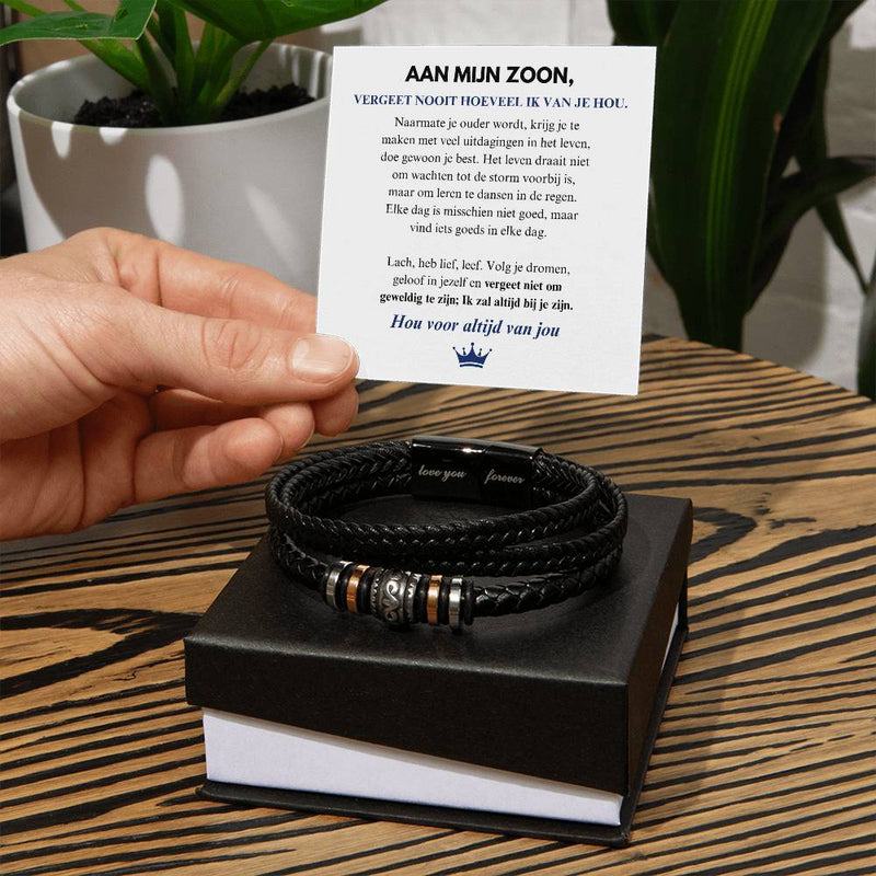 Voor Mijn Zoon - Hou Voor Altijd Van Jou - Armband