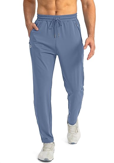 Herren Jogginghose blau, atmungsaktiv, elastisch, ideal für Sport und Freizeit.