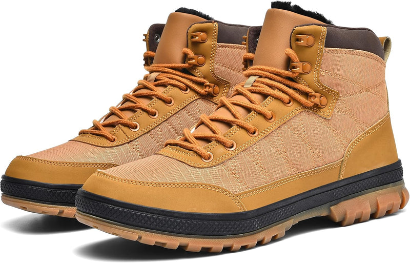 Braune Herren-Wanderschuhe, wasserdicht, rutschfest, Outdoor-Stiefel, Leder, robust.