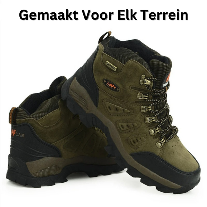 Wanderschuhe Herren, wasserdicht, olivgrün, robust, Outdoor, rutschfest, Trekkingstiefel.