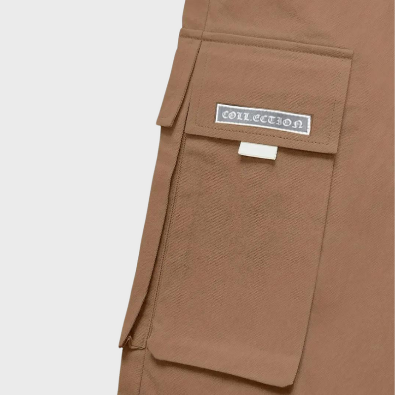 Khaki Cargohose mit Tasche, Baumwolle, Herrenmode, lässig, robust, Outdoor-Bekleidung