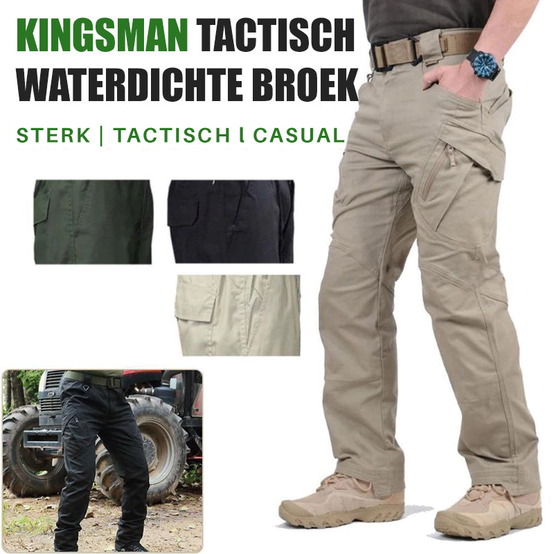 Taktische wasserdichte Hose, beige, robust, Outdoor, Kingsman, Herrenmode, Freizeitkleidung.