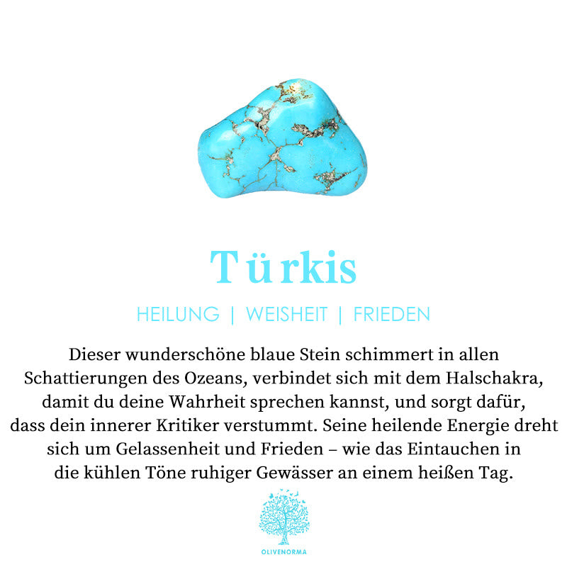 Türkis Edelstein, blau, Heilung, Weisheit, Frieden, Halschakra, spirituelle Energie, Schmuck.