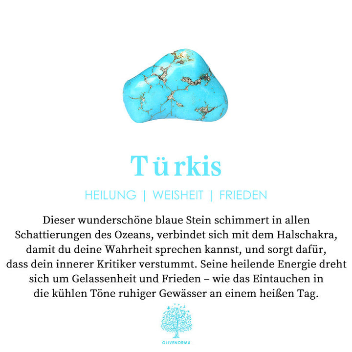 Türkis Edelstein, blau, Heilung, Weisheit, Frieden, Halschakra, spirituelle Energie, Schmuck.