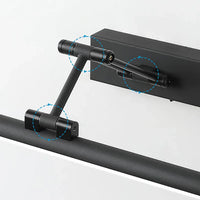 Schwarzer verstellbarer Türschließer aus Metall für Innentüren, modernes Design.