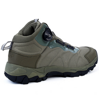 Grüner Wanderschuh Herren, wasserdicht, robust, rutschfest, Outdoor-Aktivitäten.