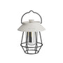 Retro Tischlampe, weiß, Metall, Vintage-Stil, dekorative Beleuchtung, Innenraum, modern.