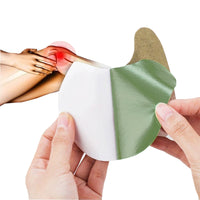Schmerzlinderndes Kniepflaster, grün-weiß, selbstklebend, für Gelenkschmerzen, Arthritis.