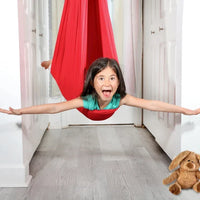 Kinderschaukel rot Indoor-Therapie, hängend, Baumwolle, für Kinderzimmer, Spielzeug, Entspannung