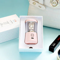 Rosa Mini-USB-Mixer in Geschenkbox, tragbar, ideal für Smoothies, kompakt und stilvoll.