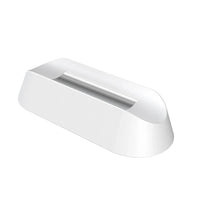 Weißer Kunststoff-Seifenspender, modern, rechteckig, Badezimmerzubehör, minimalistisch