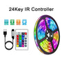 24-Tasten IR-Controller für RGB-LED-Streifen, USB-Anschluss, Fernbedienung, buntes Licht