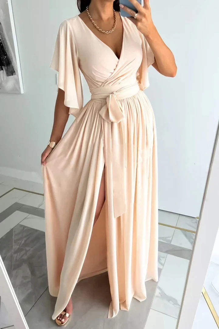 Flowing Maxi Dress met Hoge Split | Zomer Mode