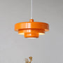 Orange Deckenleuchte aus Metall, modernes Design, hängende Pendelleuchte für Wohnzimmer.