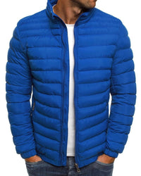 Einfarbiger Ethan-Jacke mit Reißverschluss