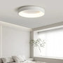 Moderne runde LED-Deckenleuchte, weiß, energiesparend, für Schlafzimmerbeleuchtung.