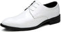 Weiße Herren-Lacklederschuhe, elegantes Design, Schnürschuhe, formelle Anlässe.