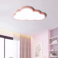 Wolkenförmige Deckenleuchte, rosa, LED, Kinderzimmer, modernes Design, energiesparend.
