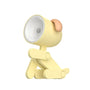 Gelbe LED-Tischlampe in Hund-Form, modernes Design, Kinderzimmer-Dekoration, energiesparend.