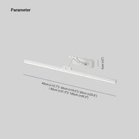 Weiße LED-Bilderleuchte, verstellbar, 40-100 cm, modernes Design, Wandmontage.