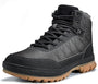 Schwarzer Herren-Wanderschuh, wasserdicht, rutschfest, Outdoor-Stiefel, robustes Design.