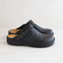 Schwarze Ledersandalen mit Riemen, ergonomisch, Unisex, bequem, rutschfest, modisch.