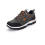 Orthopädischer Wanderschuh, grau-orange, atmungsaktiv, rutschfest, für Herren.