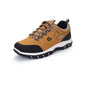Brauner orthopädischer Wanderschuh, atmungsaktiv, rutschfest, für Outdoor-Aktivitäten.