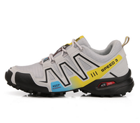 Grauer Laufschuh Speed 3, atmungsaktiv, rutschfeste Sohle, für Herren, Outdoor-Sport.