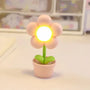 Niedliche LED-Blumen-Nachtlampe, rosa, Tischdekoration, Kinderzimmer, Ambientebeleuchtung.