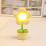 Niedliche LED-Blumen-Nachtlampe, gelb, Tischdekoration, Schlafzimmer, Kinderzimmer.