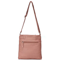 Damen Umhängetasche aus PU-Leder, rosa, große Kapazität, multifunktional, lässig.