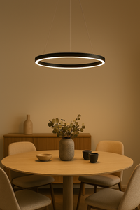 Moderne LED Hängeleuchte – Dimmbar, langlebig & stilvoll – Kreisförmiges Design für Esszimmer, Wohnzimmer & Büro