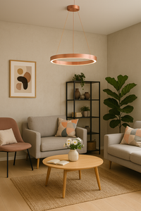 Moderne LED Hängeleuchte – Dimmbar, langlebig & stilvoll – Kreisförmiges Design für Esszimmer, Wohnzimmer & Büro