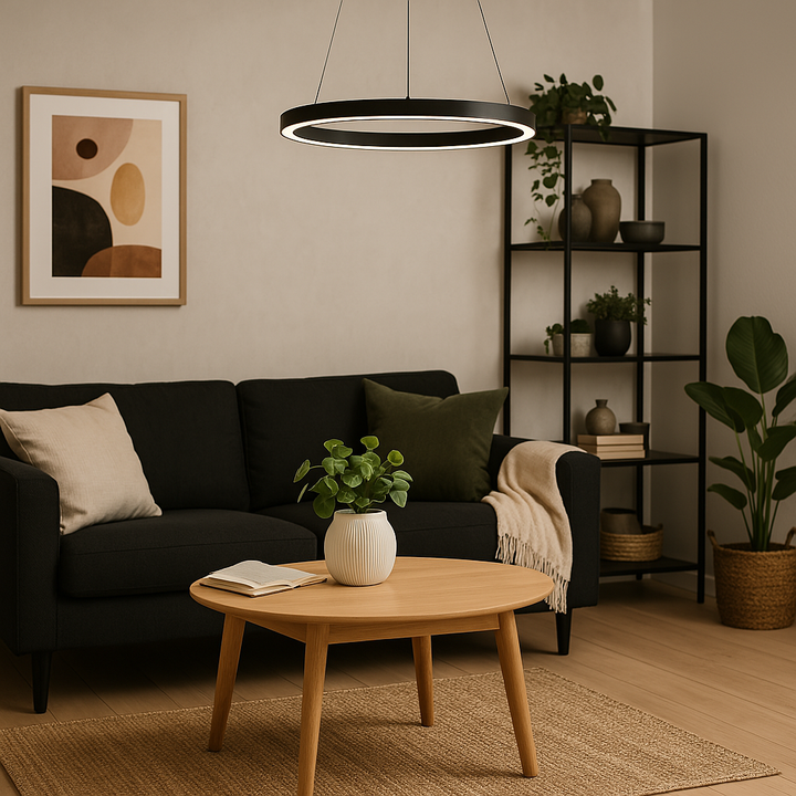 Moderne LED Hängeleuchte – Dimmbar, langlebig & stilvoll – Kreisförmiges Design für Esszimmer, Wohnzimmer & Büro