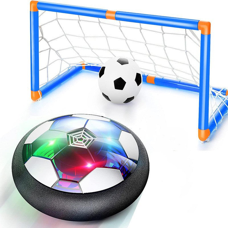 Schwebender Fußball mit LED-Lichtern, Mini-Tor, Kinder-Spielzeug, Indoor-Sport, Schwarz-Weiß