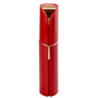 Roter Lippenstiftbehälter, elegantes Design, tragbar, Kosmetikzubehör, glänzend.