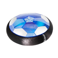 Schwebender Fußball mit LED, blau-weiß, Indoor-Spielzeug, Kinder, rutschfeste Schaumstoffkante.