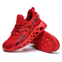 Roter Sportschuh, atmungsaktiv, rutschfeste Sohle, modisches Design, Herren Sneaker.