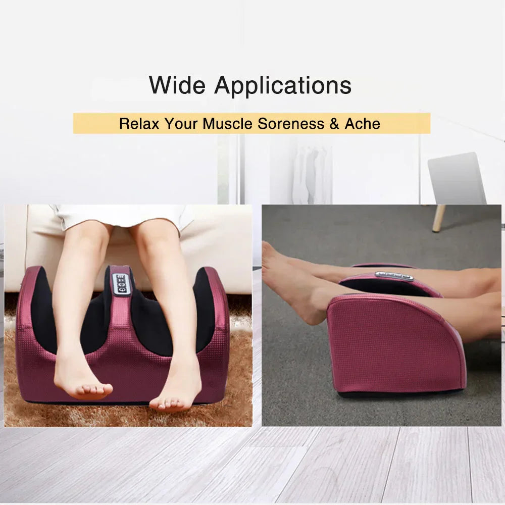 Fußmassagegerät lila, elektrisch, Entspannung, Muskelentspannung, Heimgebrauch, Wellness.