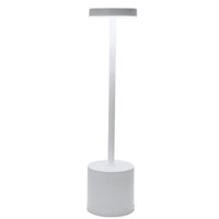 Weiße LED-Stehlampe, modernes Design, energiesparend, für Wohnzimmer oder Büro.