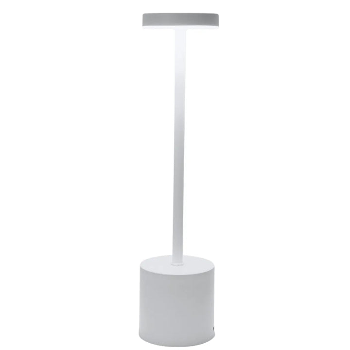 Weiße LED-Stehlampe, modernes Design, energiesparend, für Wohnzimmer oder Büro.