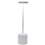 Weiße LED-Stehlampe, modernes Design, energiesparend, für Wohnzimmer oder Büro.