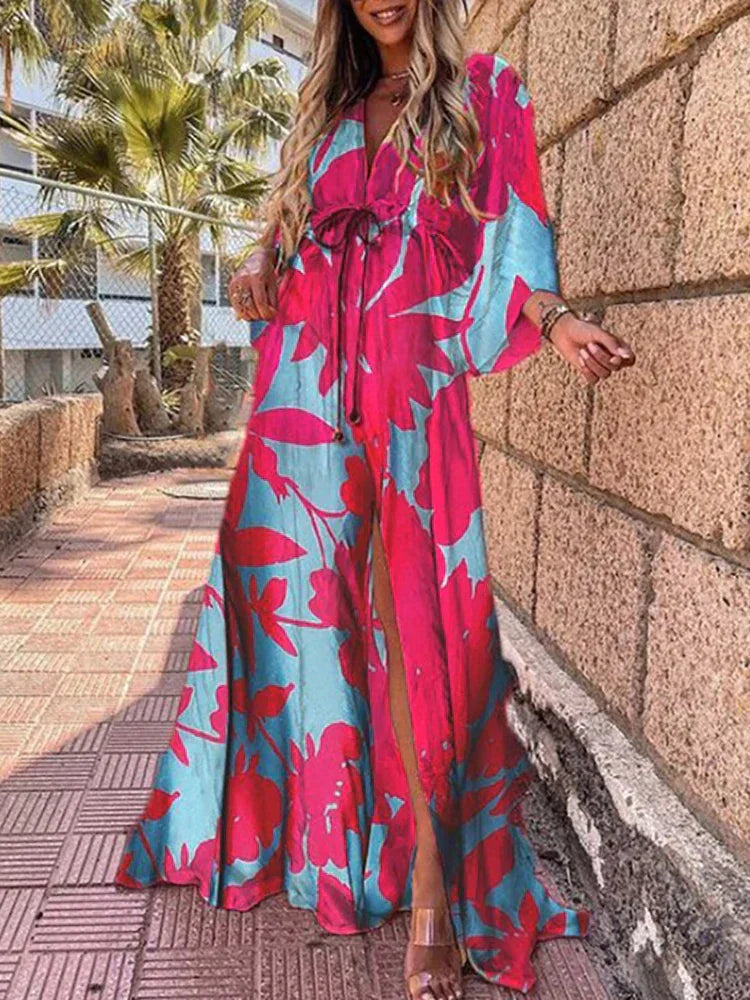 Stilvolles Strandkleid mit Print - Zamara